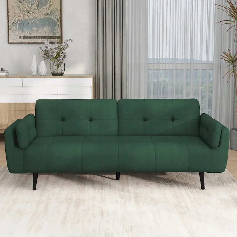 Adjustable Reclining Futon Sofa Bed - Convertible Sleeper Couch 1