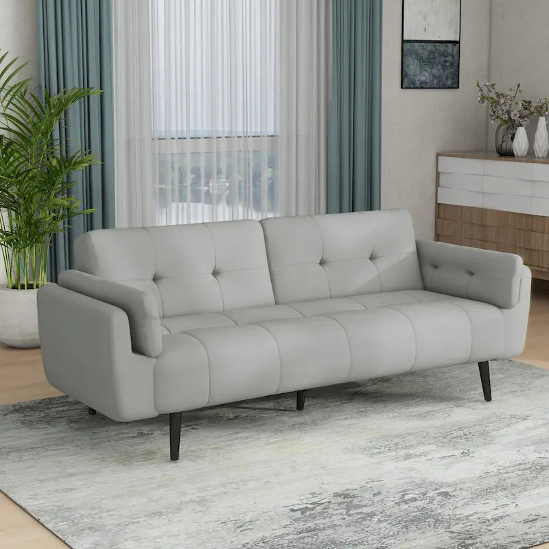 Adjustable Reclining Futon Sofa Bed - Convertible Sleeper Couch 2