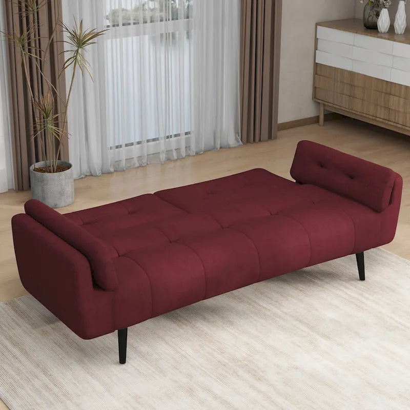 Adjustable Reclining Futon Sofa Bed - Convertible Sleeper Couch 3