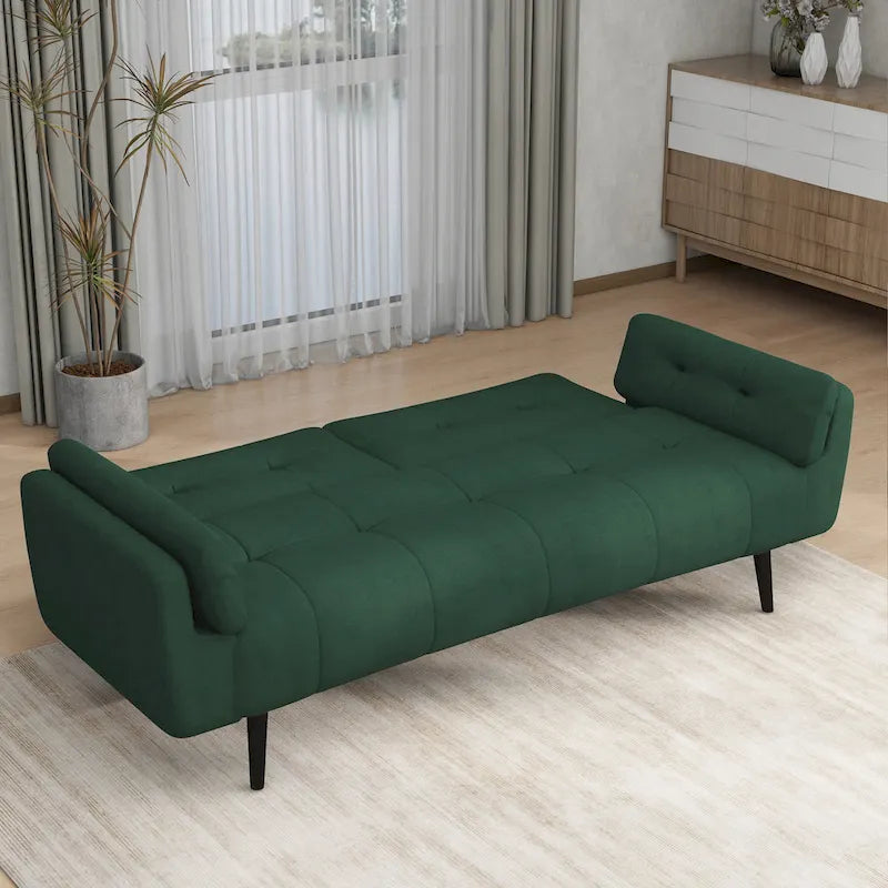 Adjustable Reclining Futon Sofa Bed - Convertible Sleeper Couch 5