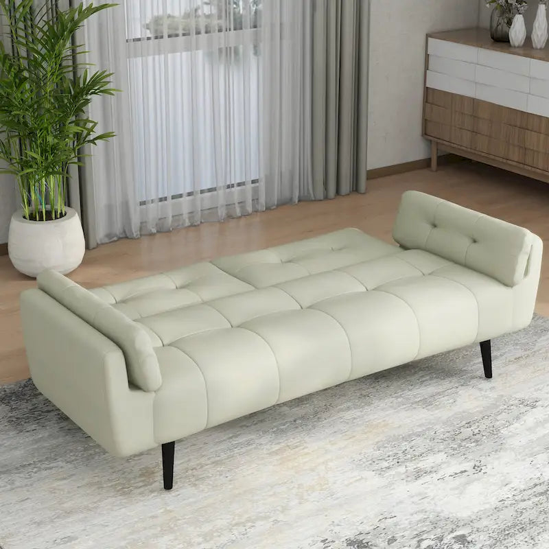 Adjustable Reclining Futon Sofa Bed - Convertible Sleeper Couch 9