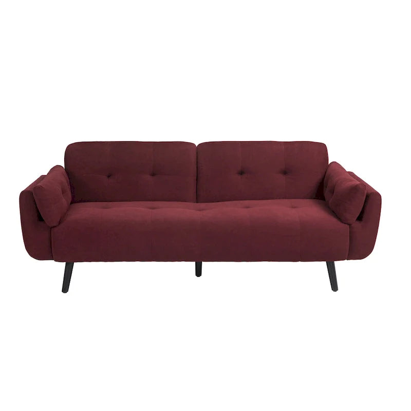 Adjustable Reclining Futon Sofa Bed - Convertible Sleeper Couch 18