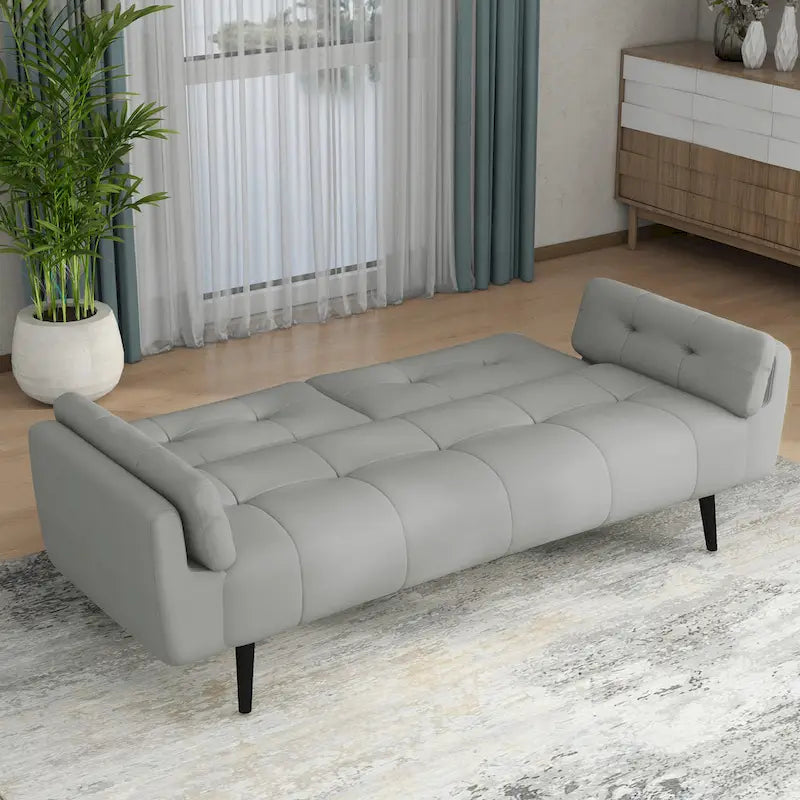 Adjustable Reclining Futon Sofa Bed - Convertible Sleeper Couch 20