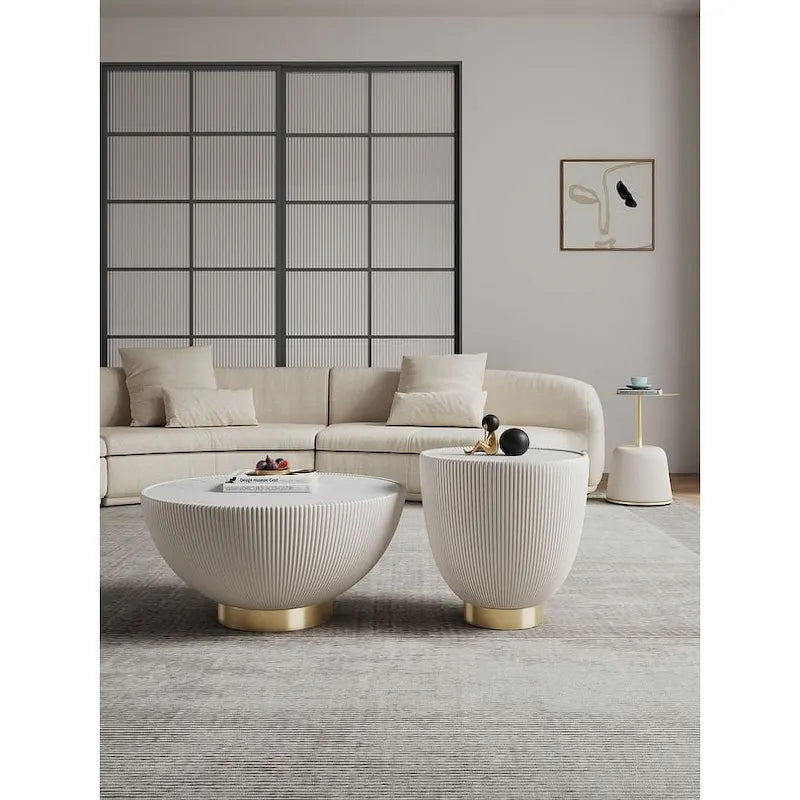 Manhattan Comfort Contemporary Anderson 2.0 Upholstered 3-Piece Table Collection 1