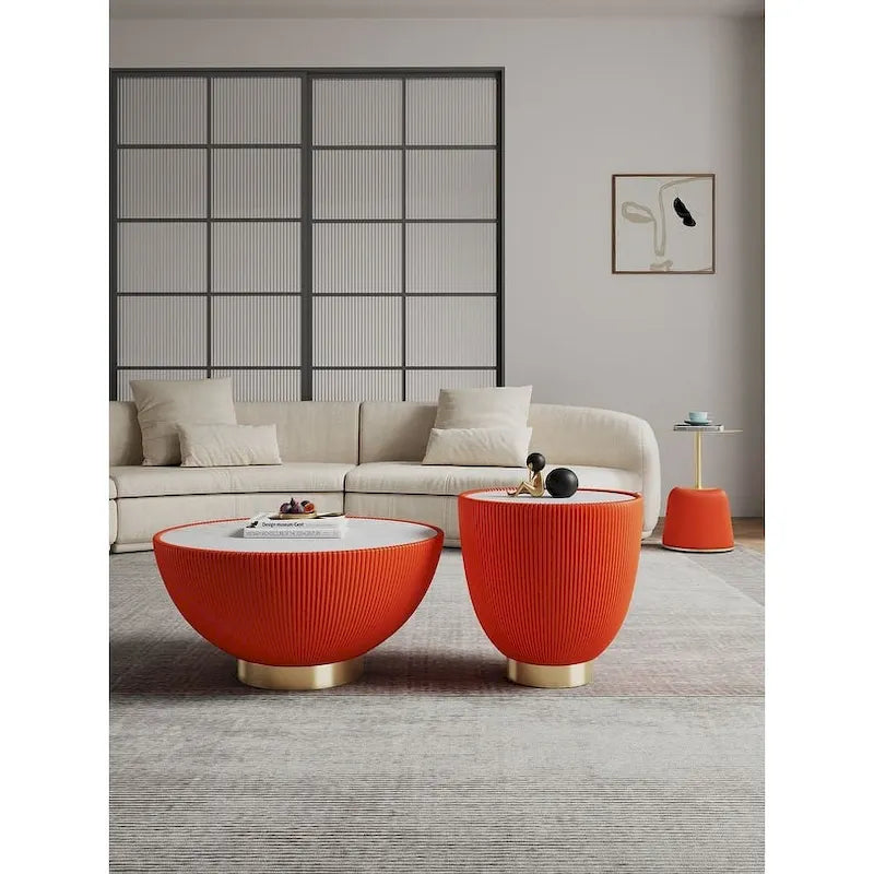 Manhattan Comfort Contemporary Anderson 2.0 Upholstered 3-Piece Table Collection 30