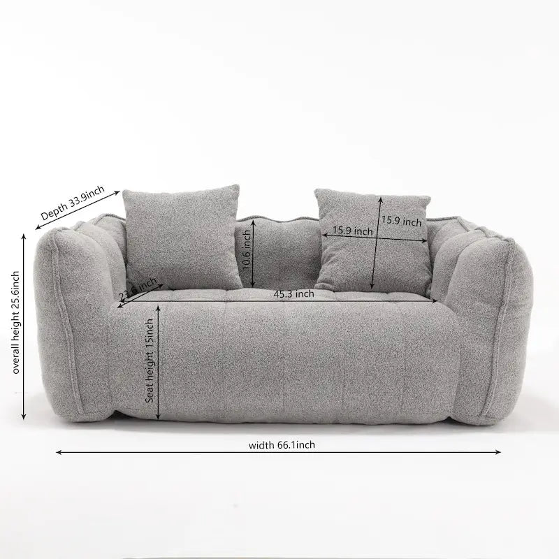 Cozy Square Reclining Sofa 30