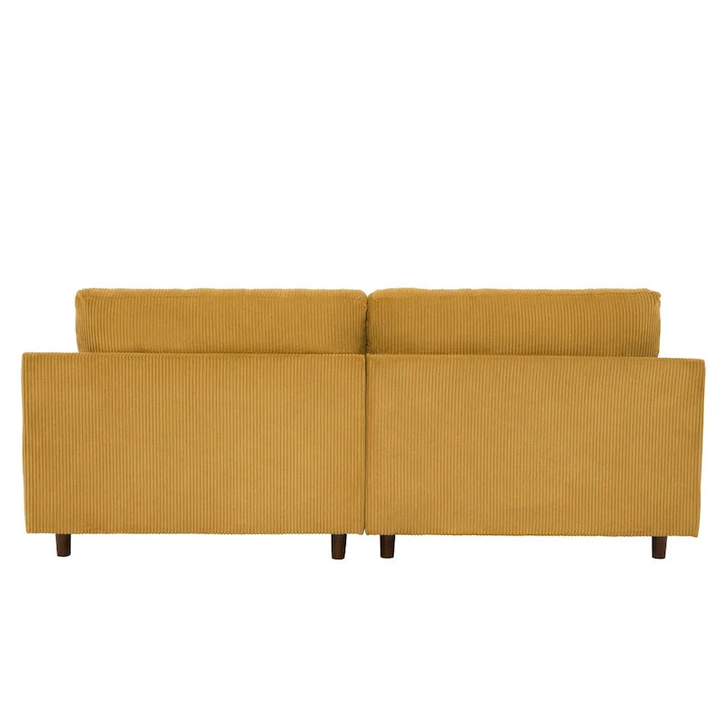 90-Inch Oversized Corduroy Sofa for Living Room with Reversible Cushions 5