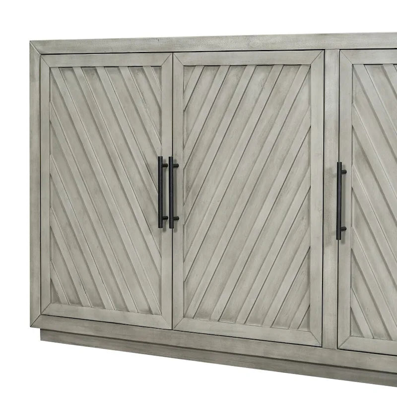 Farmhouse Sideboard Cabinet with Storage Doors and Adjustable Shelves 6