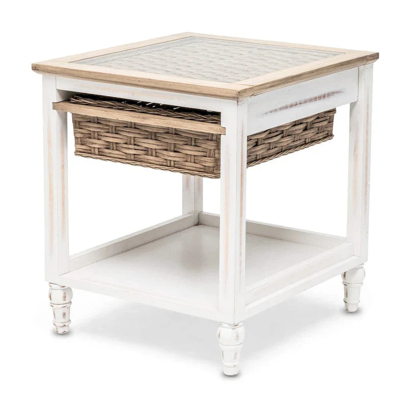 Island Breeze Single-Basket Side Table 1