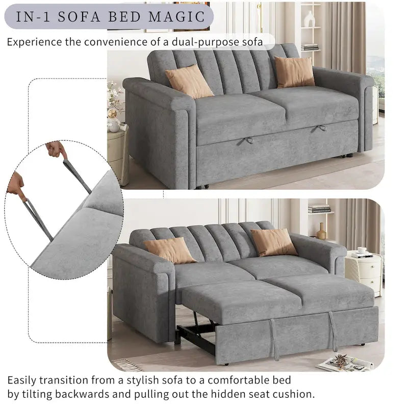 Versatile Soft Cushion Sofa Bed 26