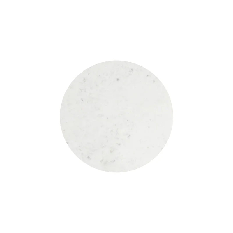 NILA Modern Black Side Table with White Marble Top - Stylish Accent for Living Room & Bedroom 7