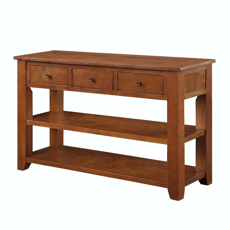 48-Inch Solid Pine Wood Console Table 11