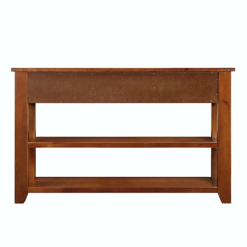 48-Inch Solid Pine Wood Console Table 12