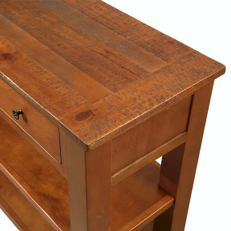 48-Inch Solid Pine Wood Console Table 13