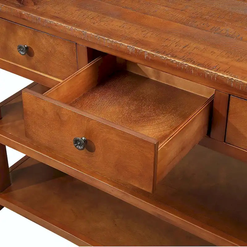 48-Inch Solid Pine Wood Console Table 15