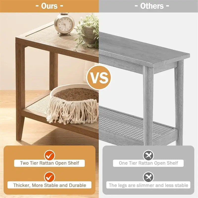 Set of 2 Living Room End Tables - Dimensions: 14D x 24W x 24H 2