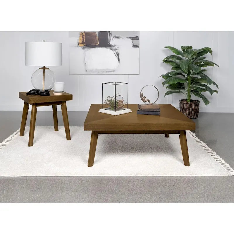 Diamond Parquet Walnut Coffee Table by Hayward 5