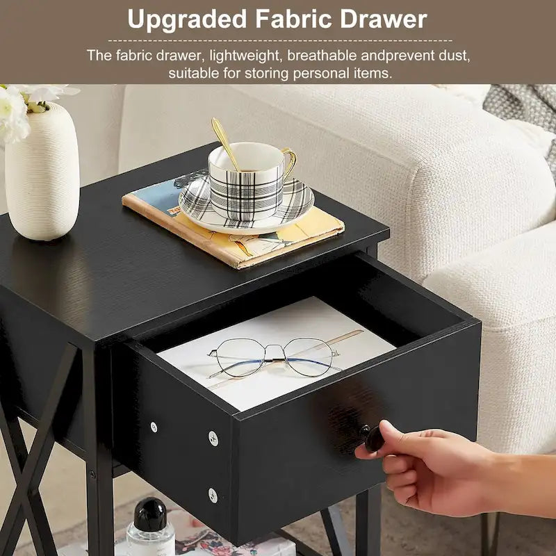 Javlergo Contemporary 3-Piece Living Room Coffee Table Set: Includes Wood Coffee Table and Two End Tables 6