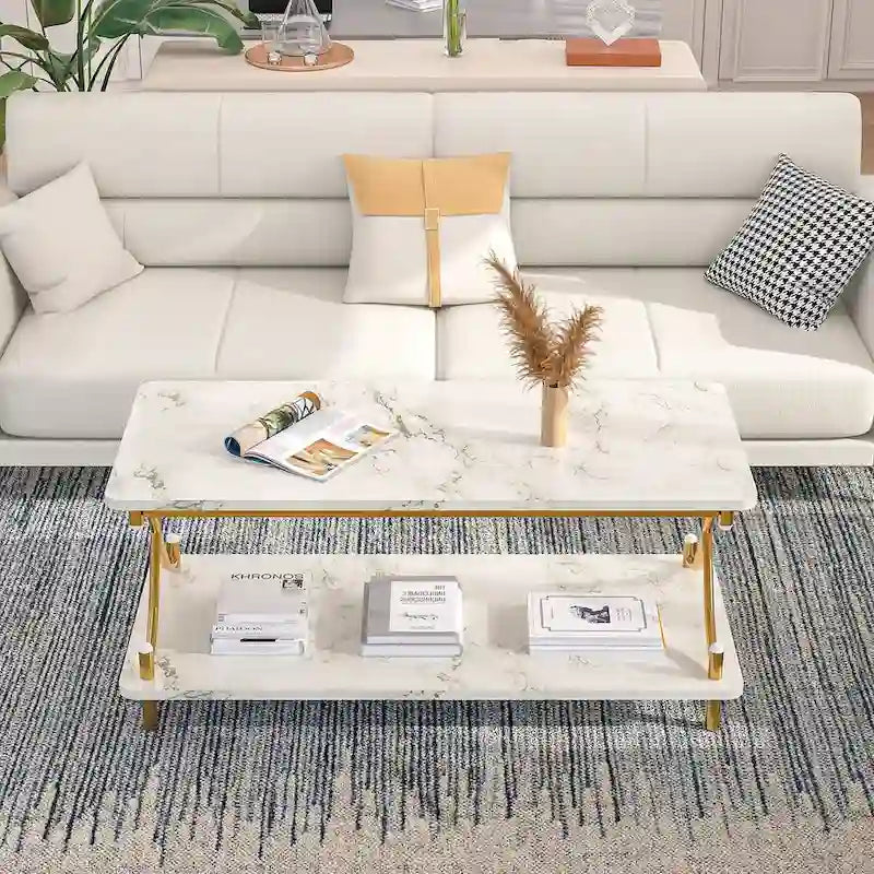 Javlergo Contemporary 3-Piece Living Room Coffee Table Set: Includes Wood Coffee Table and Two End Tables 11