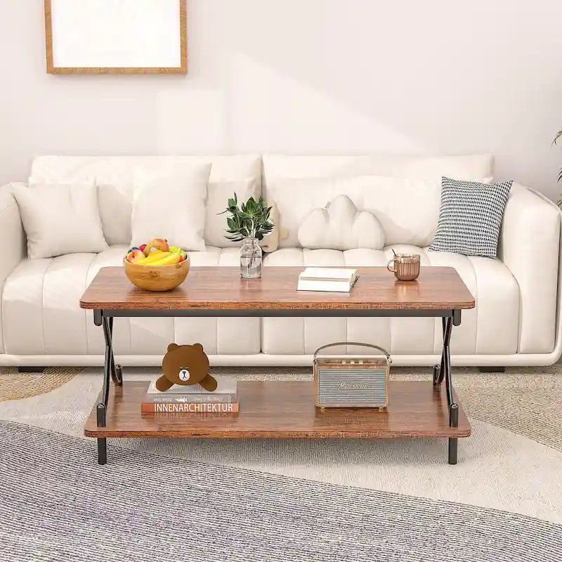 Javlergo Contemporary 3-Piece Living Room Coffee Table Set: Includes Wood Coffee Table and Two End Tables 20