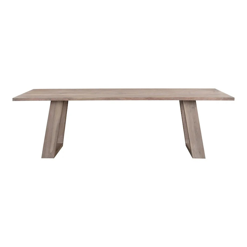 Aurelle Home Tina Contemporary Solid Acacia Wood Dining Table 1