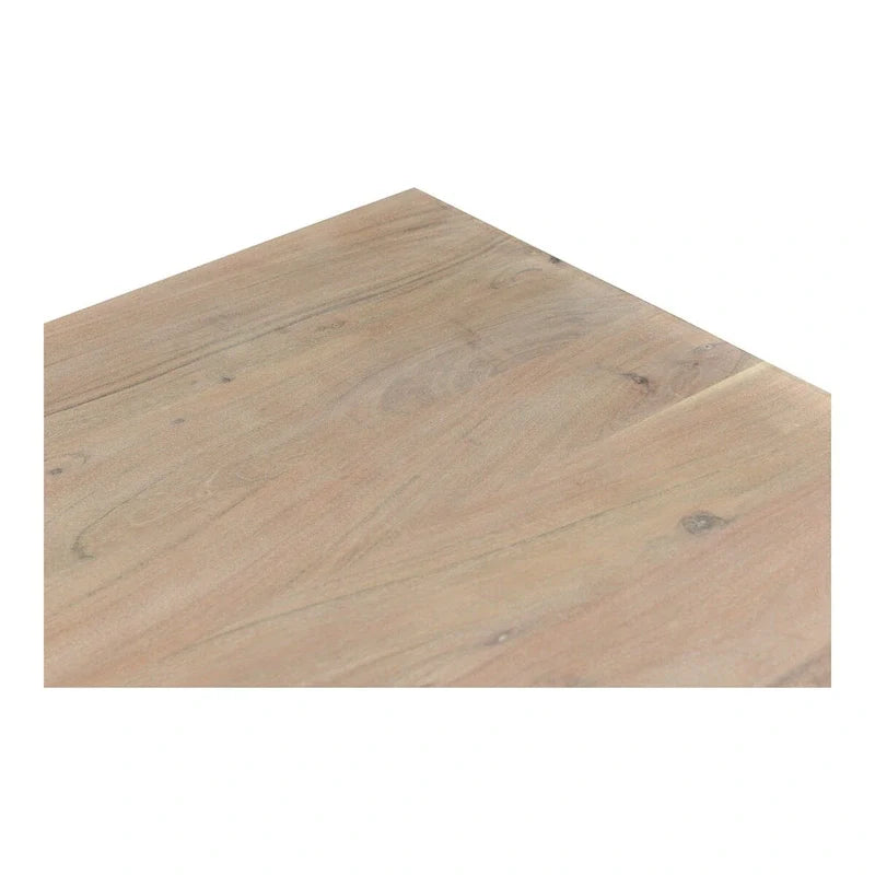 Aurelle Home Tina Contemporary Solid Acacia Wood Dining Table 3