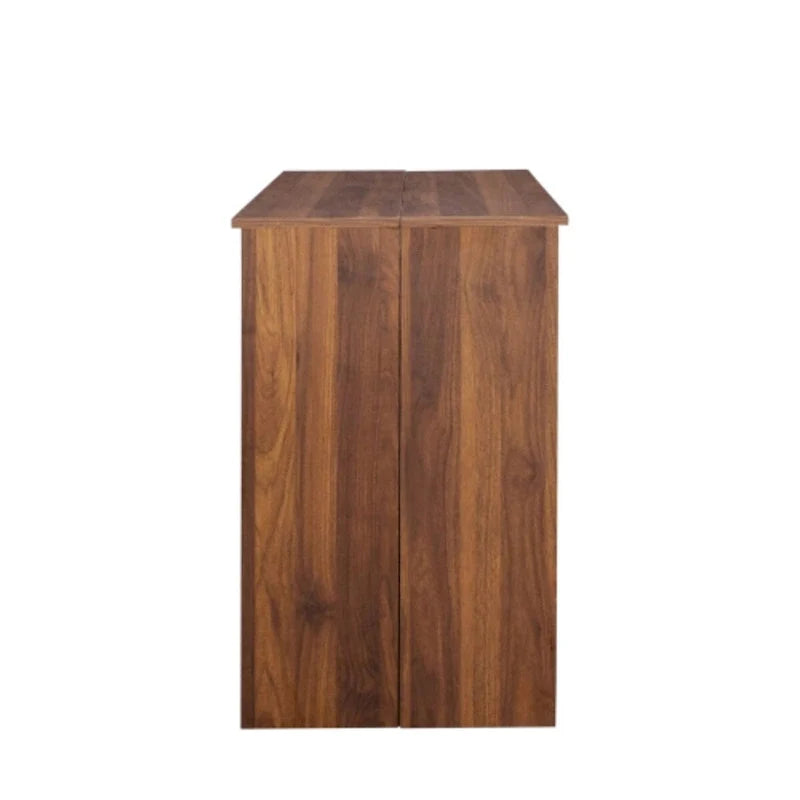 Extendable Console Dining Table with Storage Extension Leaves