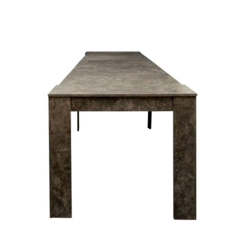 Extendable Console Dining Table with Storage Extension Leaves 12