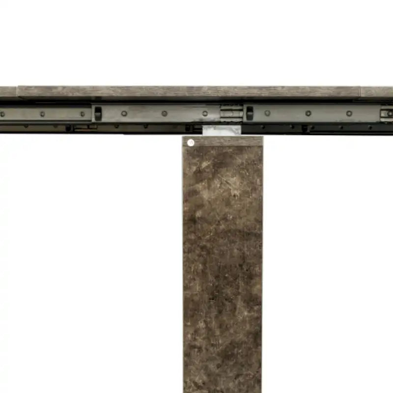 Extendable Console Dining Table with Storage Extension Leaves 14
