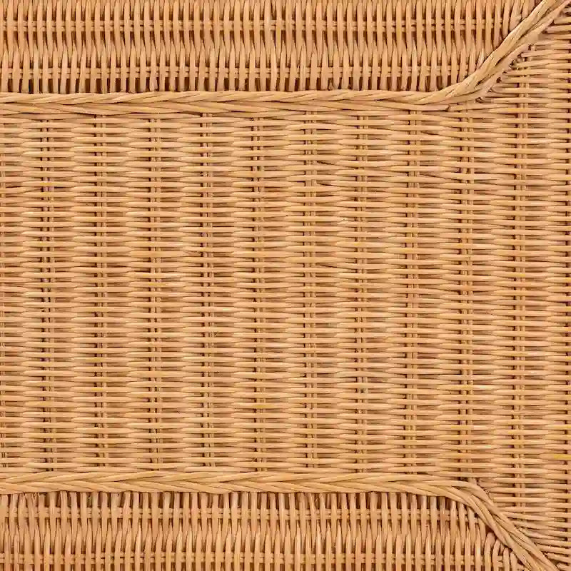 Minahasa Bohemian Braided Rattan Coffee Table in Light Honey 6