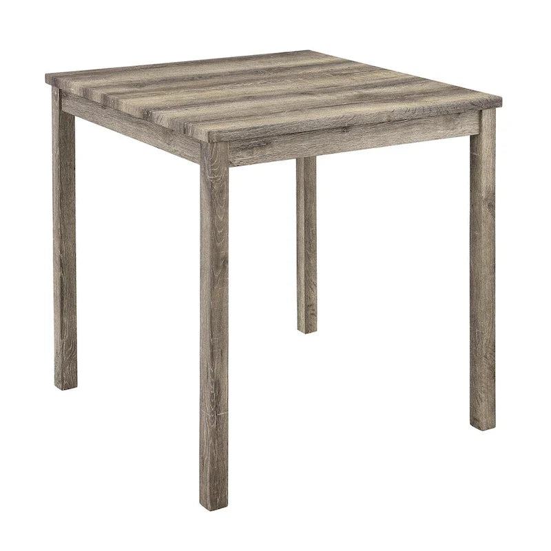 5-Piece Wood Dining Set: Square Table with 4 Upholstered Chairs 7