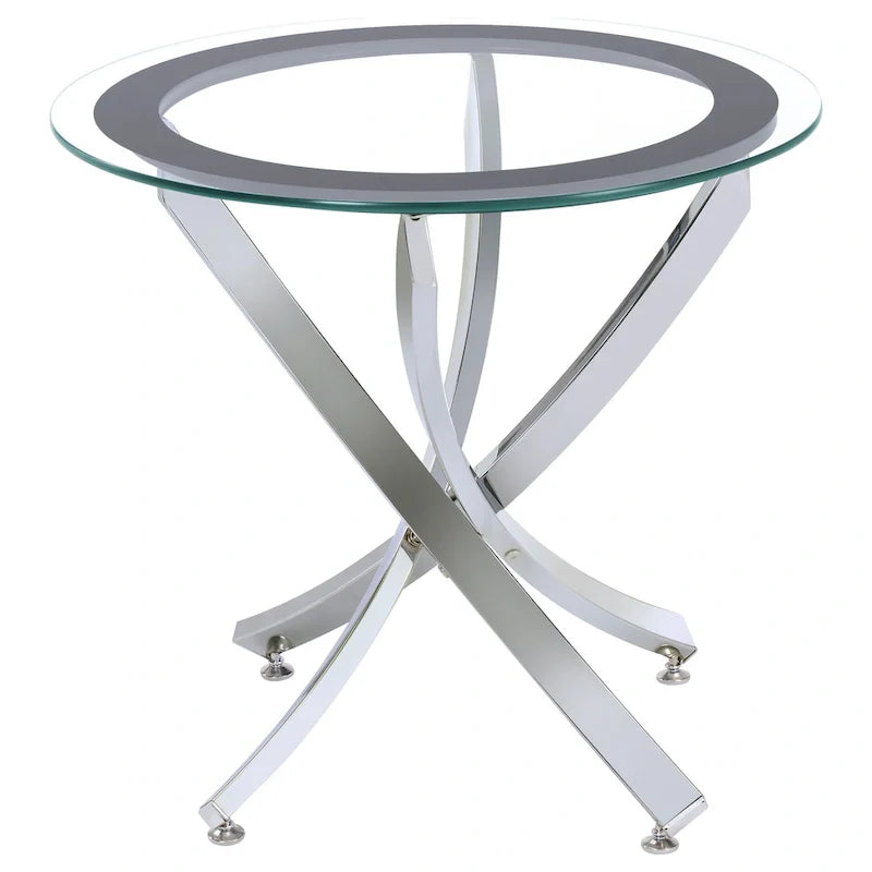 Brooke Round Glass-Top Coffee Table Collection 8