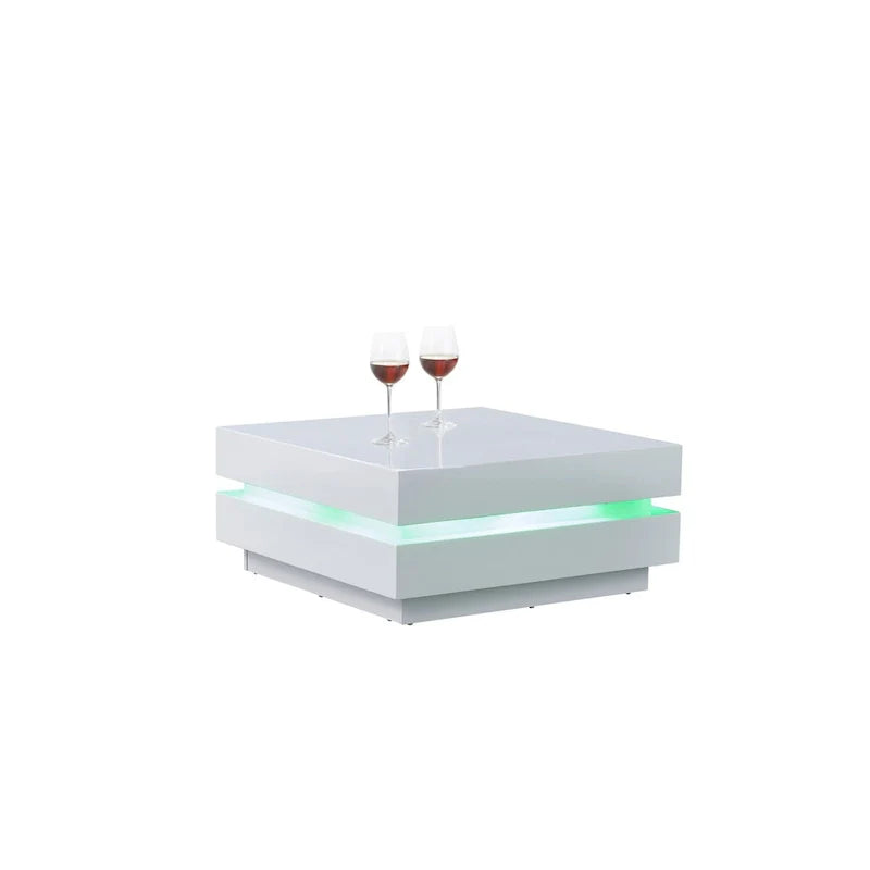 Artiva Contemporary Coffee Table with Remote-Controlled Multi-LED Lighting 3