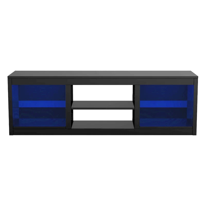 66-Inch Contemporary RGB LED TV Stand Console for TVs Up to 75 Inches 4