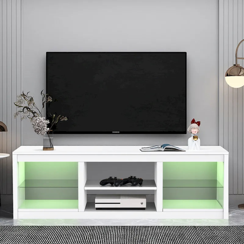 66-Inch Contemporary RGB LED TV Stand Console for TVs Up to 75 Inches 15