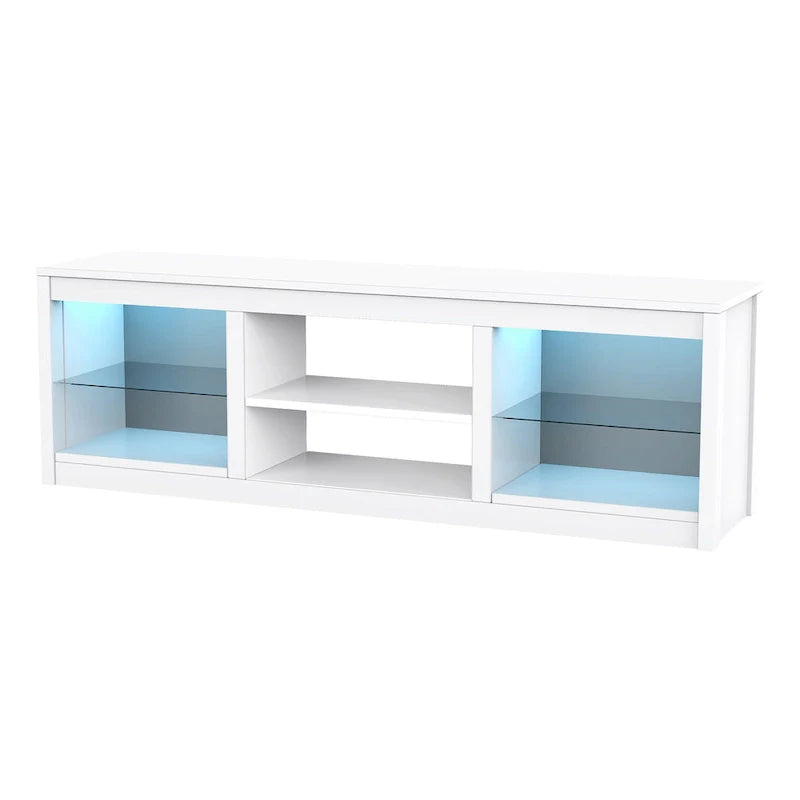 66-Inch Contemporary RGB LED TV Stand Console for TVs Up to 75 Inches 21