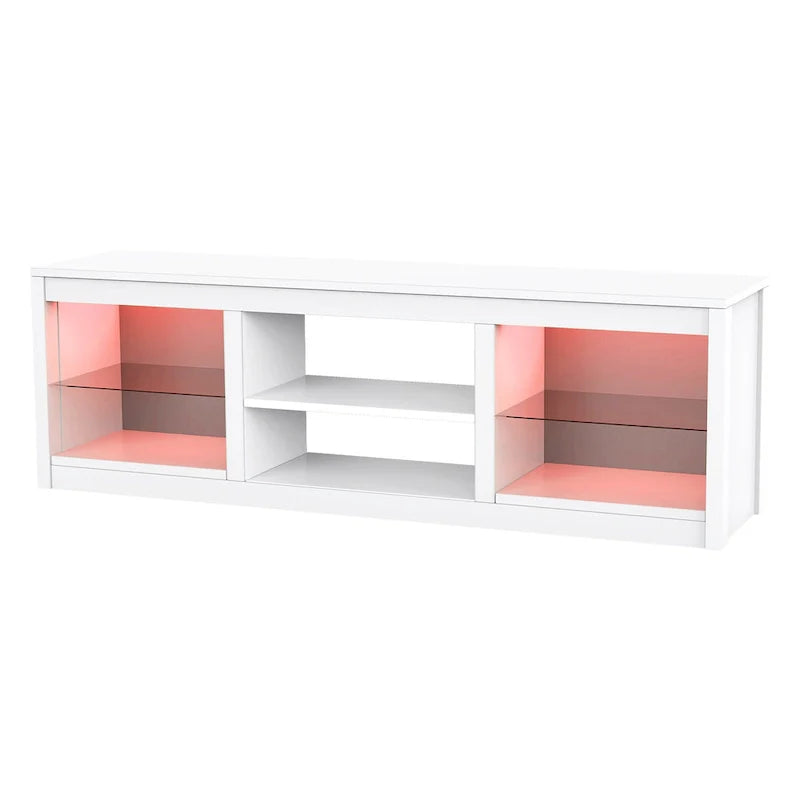66-Inch Contemporary RGB LED TV Stand Console for TVs Up to 75 Inches 22