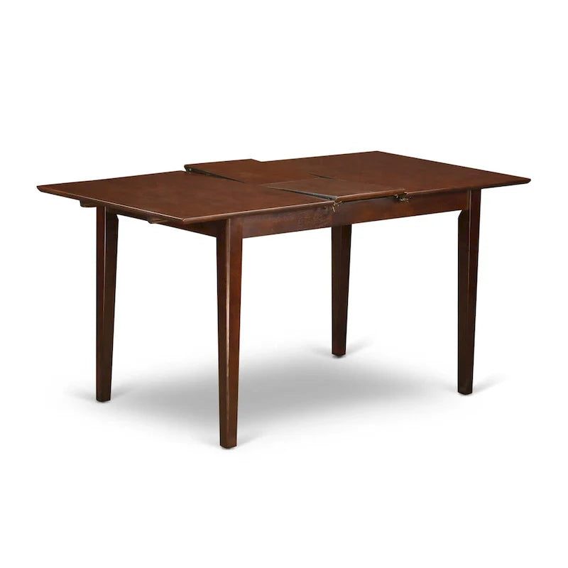 East West Furniture Mahogany Dining Table Set - Kitchen Table with Dining Chairs (Various Piece Options) 3