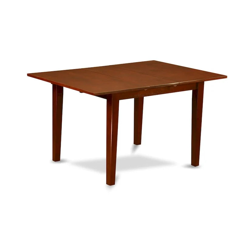 East West Furniture Mahogany Dining Table Set - Kitchen Table with Dining Chairs (Various Piece Options) 4