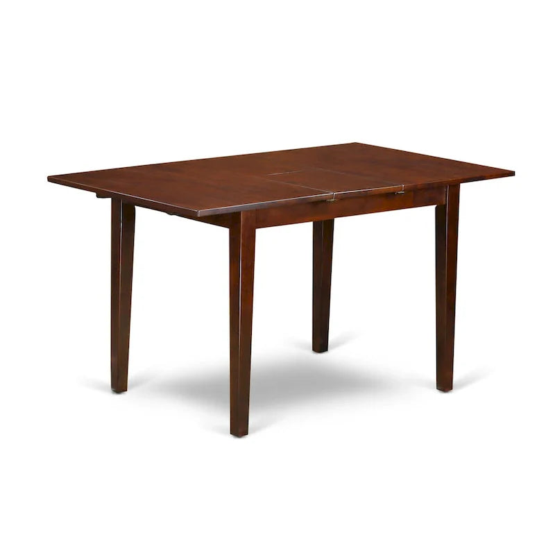 East West Furniture Mahogany Dining Table Set - Kitchen Table with Dining Chairs (Various Piece Options) 5