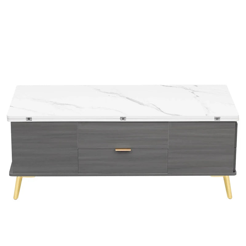 Versatile Lift-Top Coffee Table with Storage Drawers 12