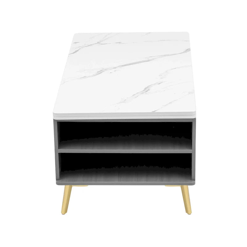 Versatile Lift-Top Coffee Table with Storage Drawers 19