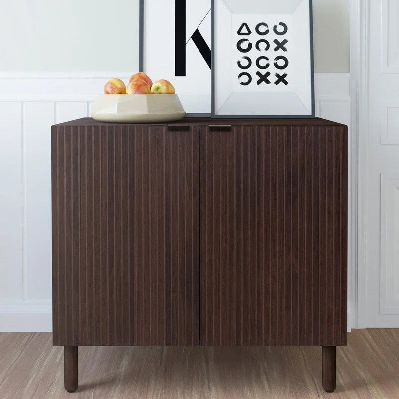Merk 2-Door Walnut Cabinet 1
