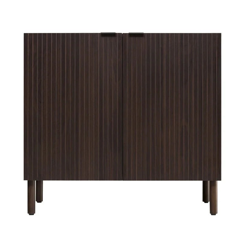 Merk 2-Door Walnut Cabinet 2