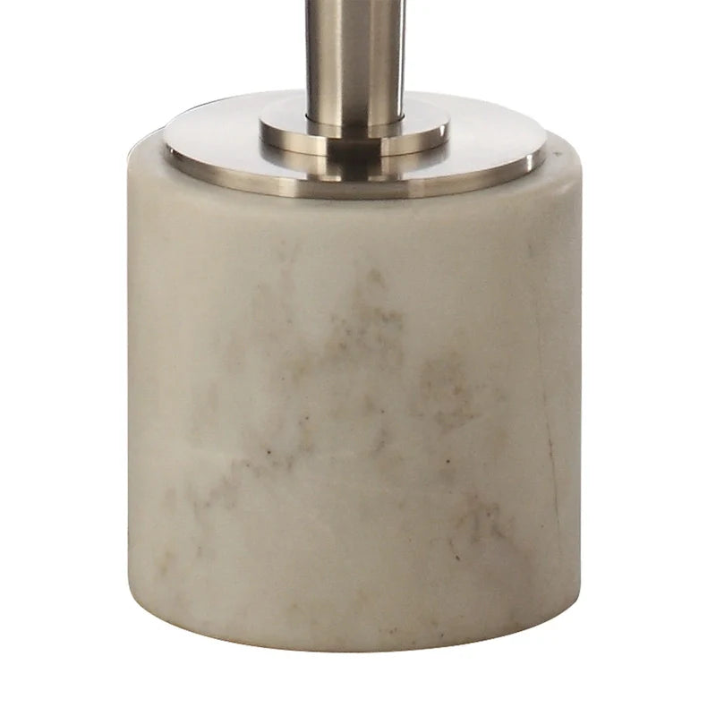 Modern Round Marble Pedestal Accent Table 8