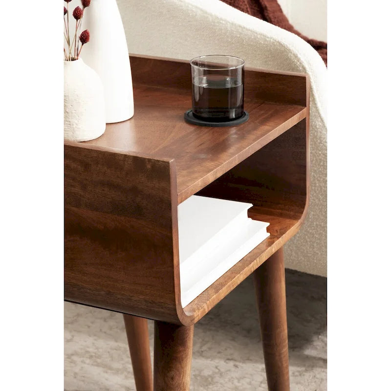 Kate and Laurel Quilby Wooden Side Table - 18 x 14 x 27 Inches 3