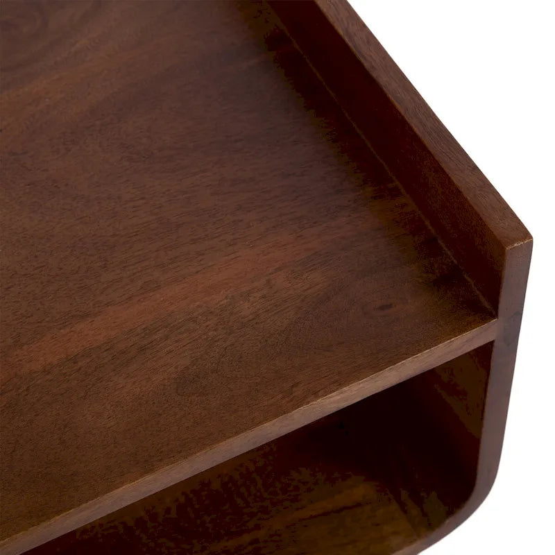 Kate and Laurel Quilby Wooden Side Table - 18 x 14 x 27 Inches 8