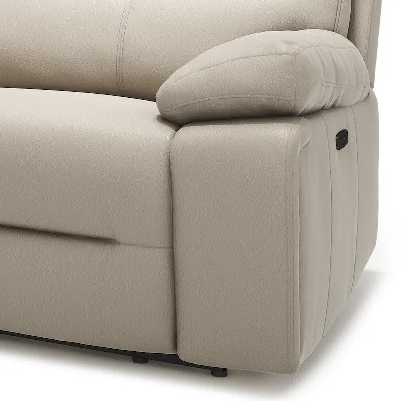 Malibu 79 Leather Power Reclining Loveseat with Console and Cup Holders - 2-Piece Set 3
