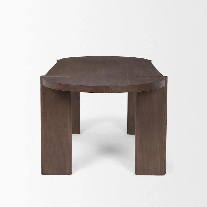 Sohan Dark Elm Oval Dining Table - Dimensions: 91.0L x 38.0W x 30.0H 3