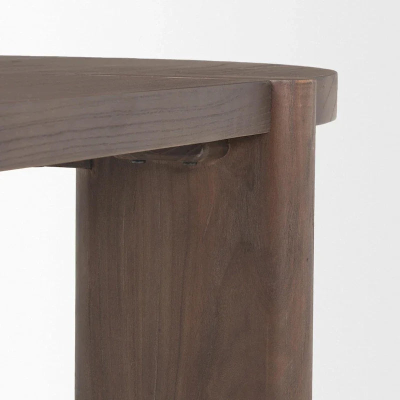 Sohan Dark Elm Oval Dining Table - Dimensions: 91.0L x 38.0W x 30.0H 7